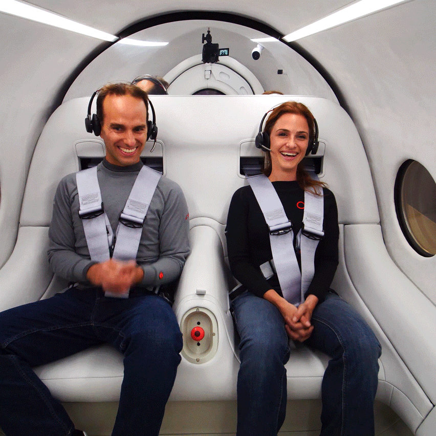 First human passengers travel in BIG-designed hyperloop system