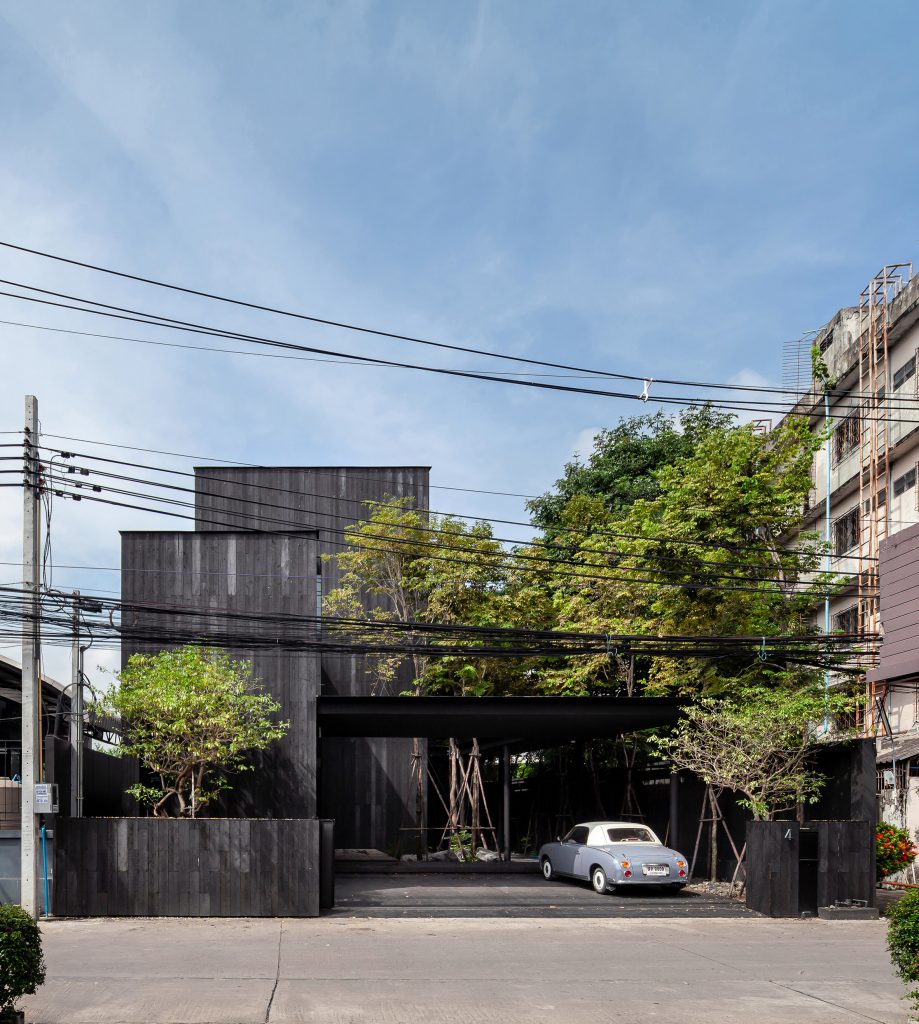 The entrance of IDIN Architects Office in Bangkok, Thailand