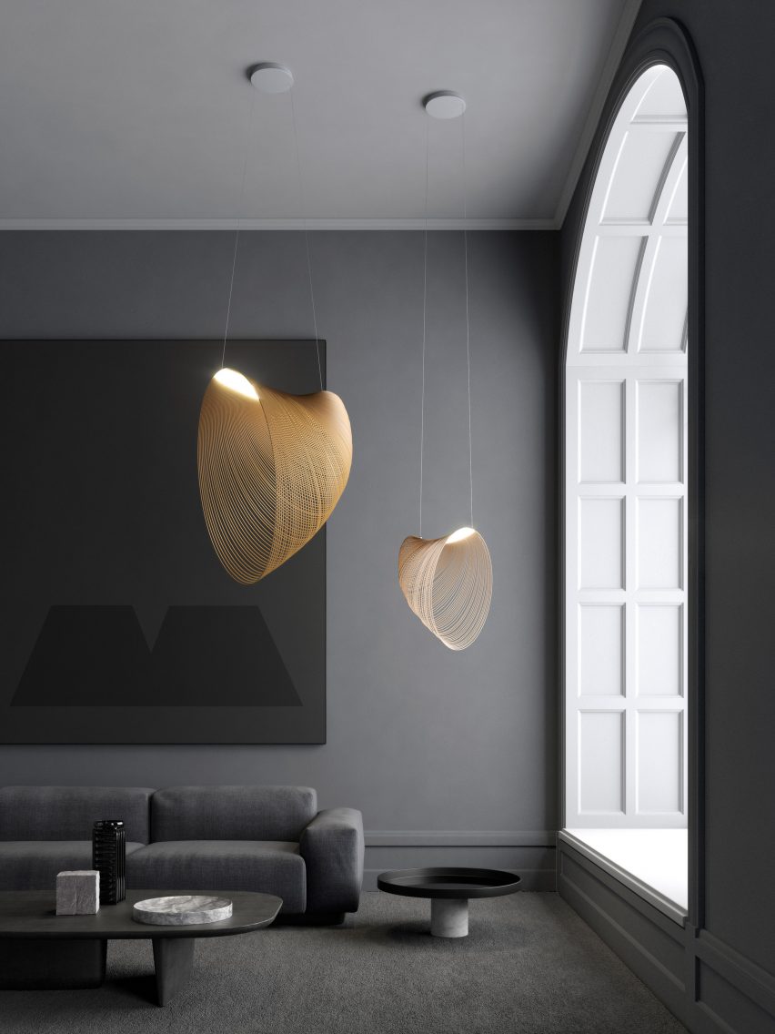 Pair of Illan Pendant Lights designed by Zsuzsanna Horvath