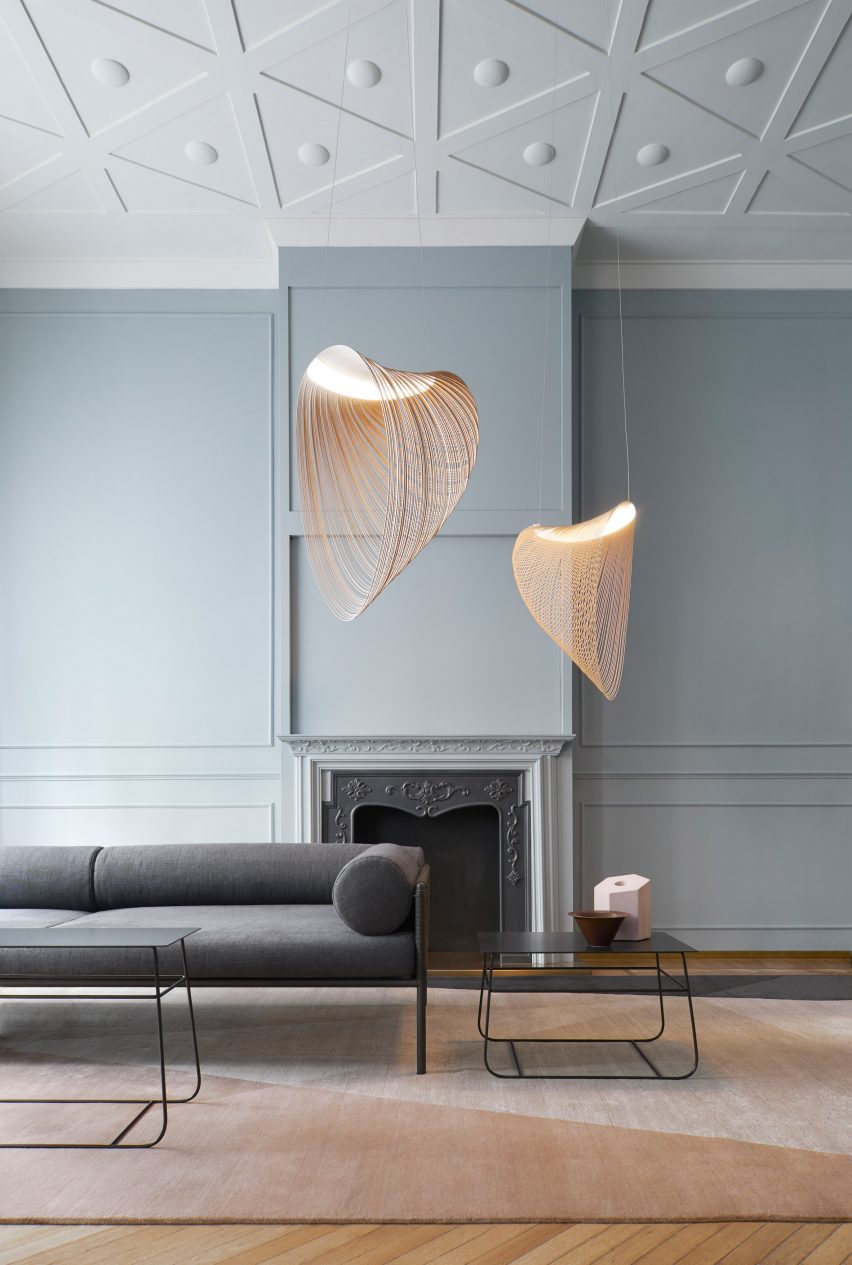 Two Illan Pendant Lights in an interior setting