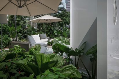 Exterior of Infinity Wellbeing spa in Bangkok
