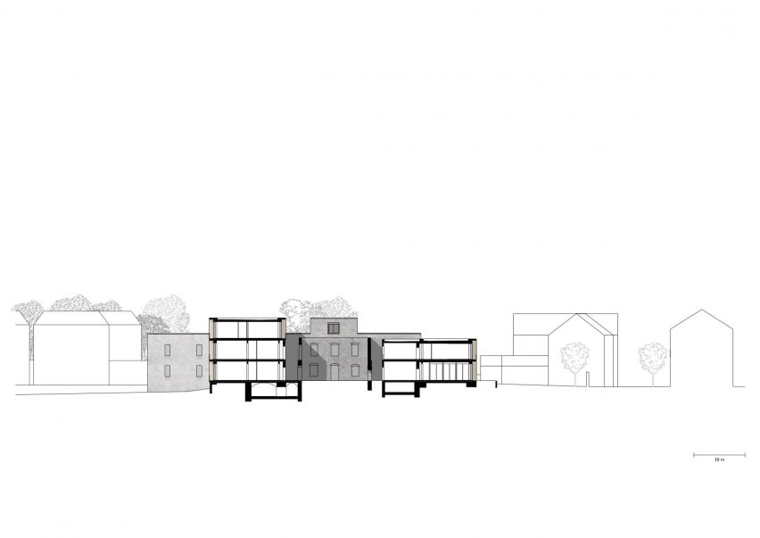 Jacoby Studios by David Chipperfield Architects section c