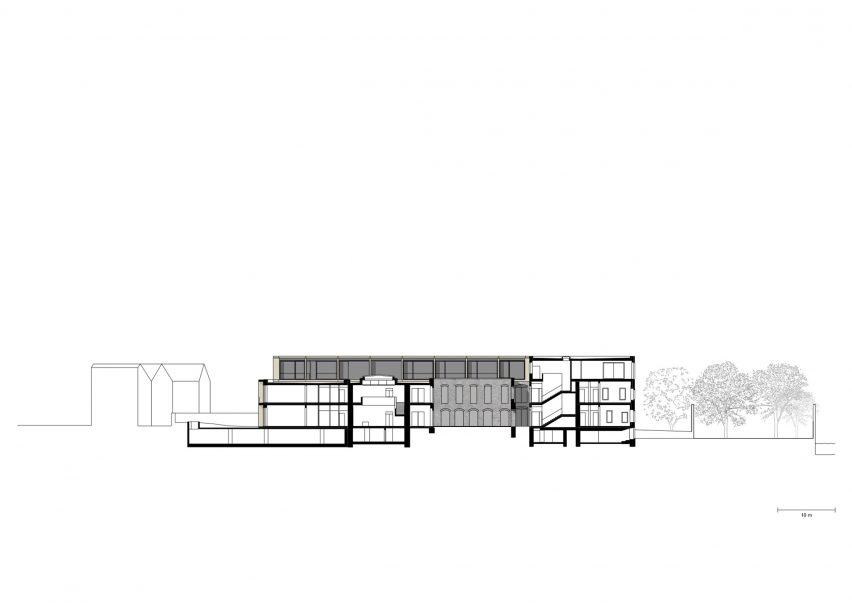 Jacoby Studios by David Chipperfield Architects section d