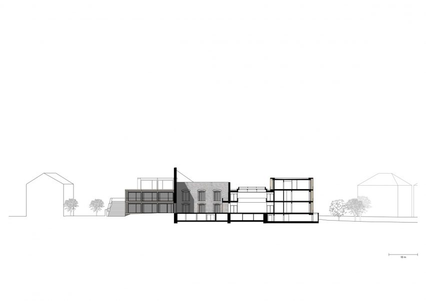 Jacoby Studios by David Chipperfield Architects section b