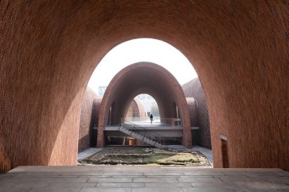 Inside of the Jingdezhen Imperial Kiln Museum by Studio Zhu-Pei