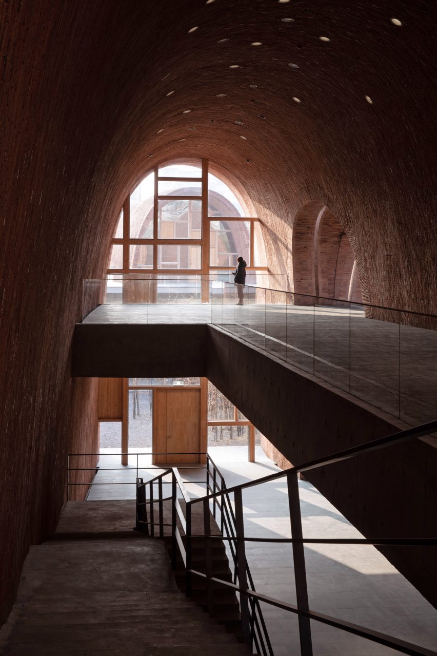 Inside galleries of Jingdezhen Imperial Kiln Museum by Studio Zhu-Pei