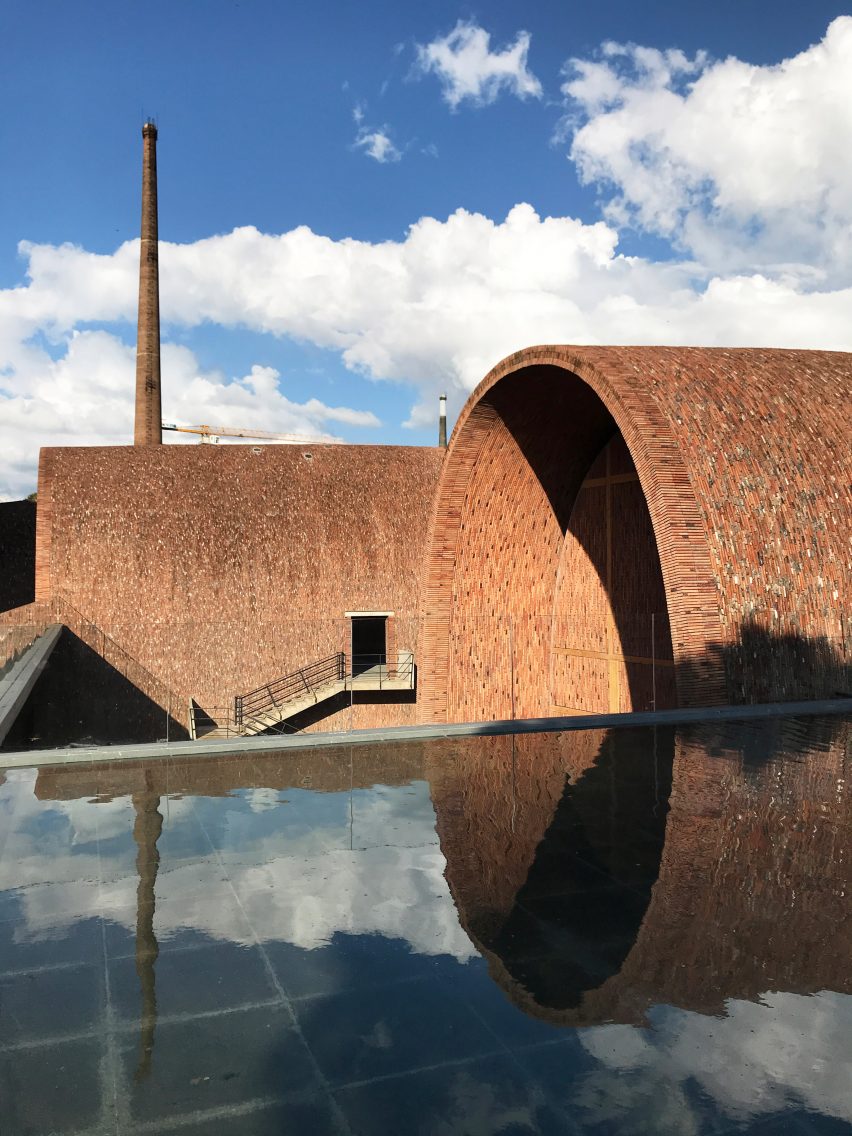 Ponds outside of Jingdezhen Imperial Kiln Museum by Studio Zhu-Pei