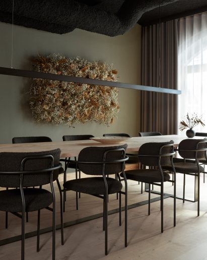 Private dining room in Kadeau Copenhagen by OEO Studio