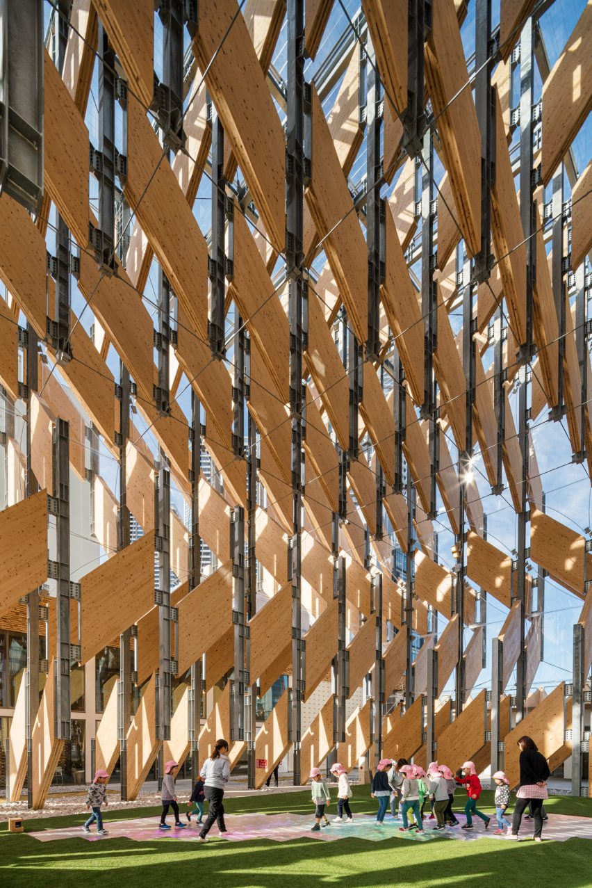 CLT Park Harumi by Kengo Kuma in Tokyo, Japan