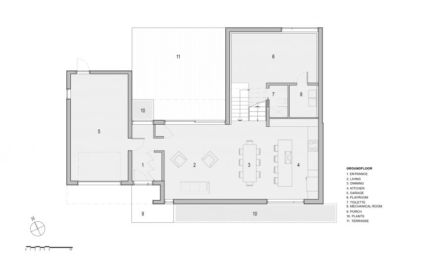 Ground floor of King Edward Residence by Atelier Schwimmer in Montreal, Canada
