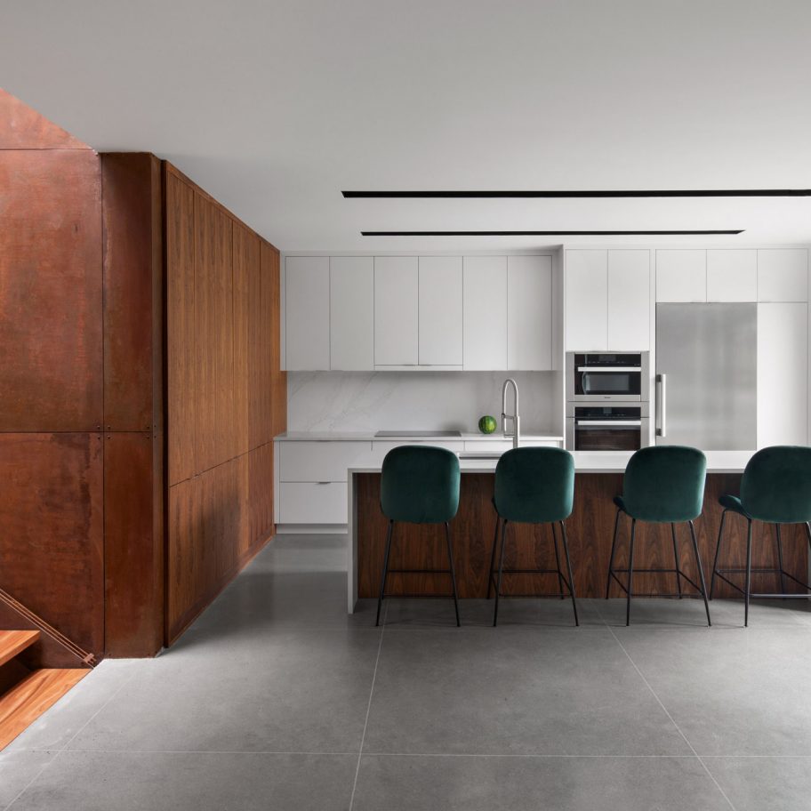 Kitchen of the King Edward Residence by Atelier Schwimmer in Montreal, Canada