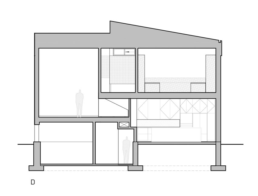 Section of King Edward Residence by Atelier Schwimmer in Montreal, Canada