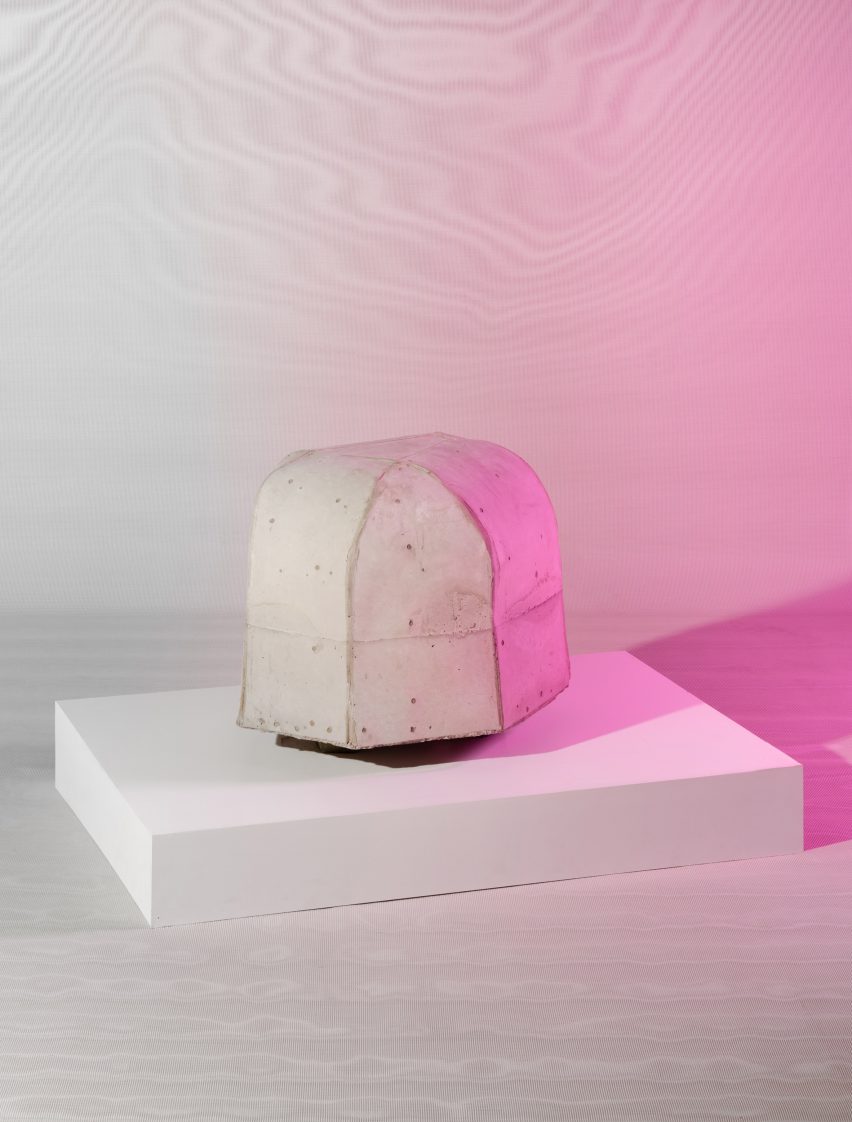 Concrete piece at Metabolic Processes for Leftovers exhibition