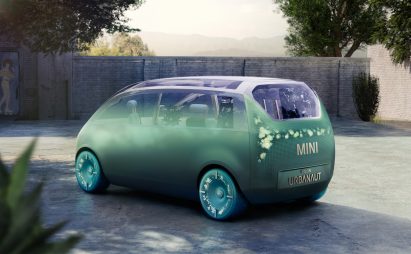 Exterior view of the MINI Vision Urbanaut concept vehicle