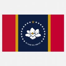 In God We Trust flag for Mississippi