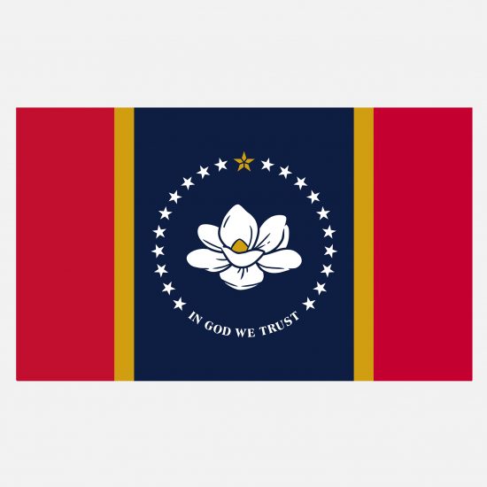In God We Trust flag for Mississippi