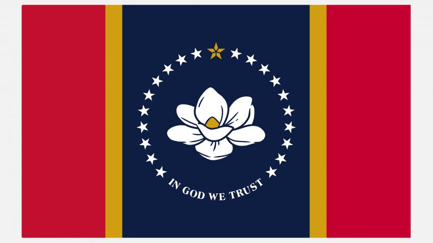 In God We Trust flag for Mississippi
