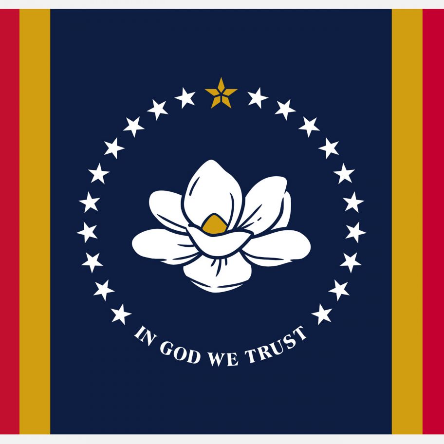 In God We Trust flag for Mississippi