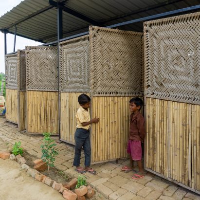 Bamboo clad school in Delhi
