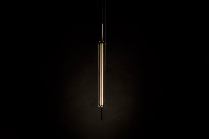 Lit-up Luminosa lamp by Morgan Ruben
