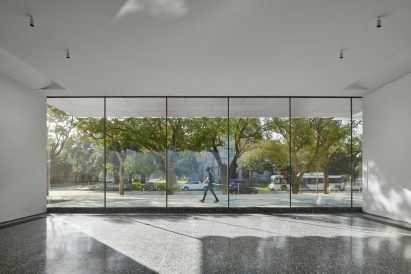 Interior in Nancy and Rich Kinder Building by Steven Holl Architects