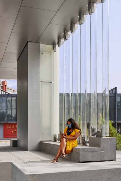 Arcade in Nancy and Rich Kinder Building by Steven Holl Architects
