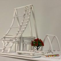 A model of Green Home by Queenie Sun on show as part of the Architectural Design Award at My ArchiSchool's My ArchiDesign Day