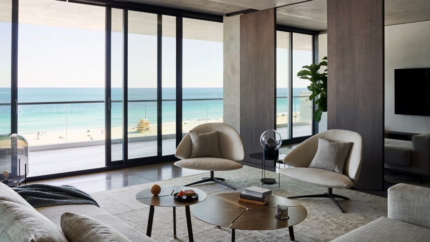 Interiors of Ocean Drive apartment by MW Works in Miami, Florida