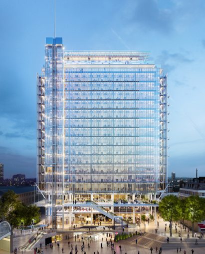 Paddington Square, designed by Renzo Piano