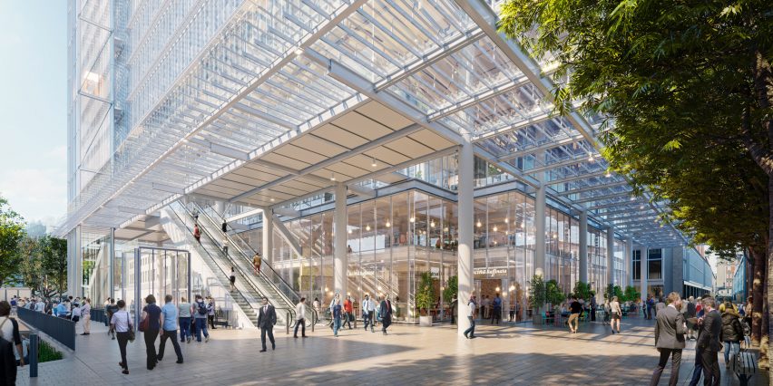 Paddington Square, designed by Renzo Piano