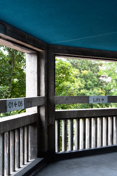 Walkway of Béton House at Park Hill by Whittam Cox Architects