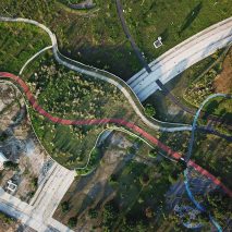 Phase Shifts Park designed by landscape architects Mosbach Paysagistes in Taichung, Taiwan