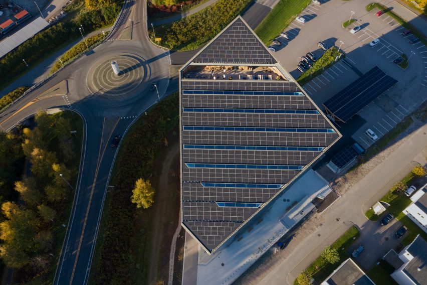 Exterior of Powerhouse Telemark by Snøhetta in Porsgrunn, Norway
