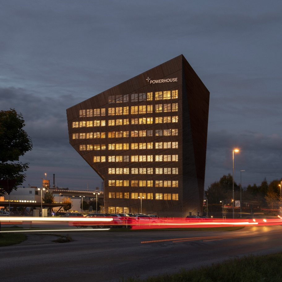 Exterior of Powerhouse Telemark by Snøhetta in Porsgrunn, Norway