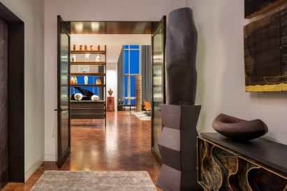 Foyer of Residence for Two Collectors by Wheeler Kearns Architects