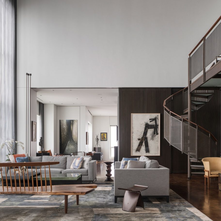 Residence for Two Collectors is an art-filled Chicago penthouse