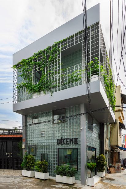 Glass bricks walls in Ho Chi Minh City