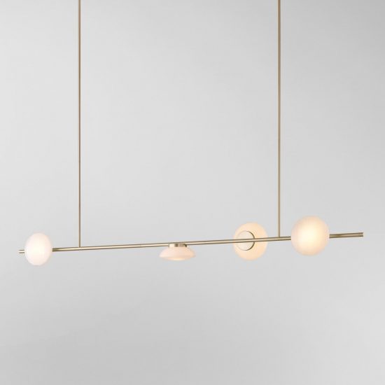 Horizontal Ceto chandelier by Ross Gardam