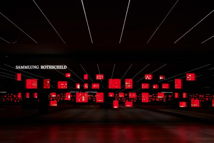 The Rothschild Collection displayed by Pfarré Lighting Design at the Goldkammer Museum in Frankfurt
