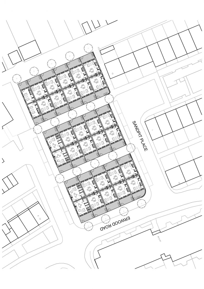 Sandpit Place housing in London by Peter Barber Architects