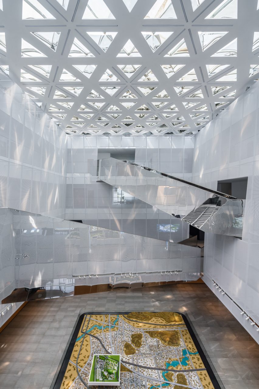 Shuifa Geographic Information Industrial Park Exhibition Center by AOE in China