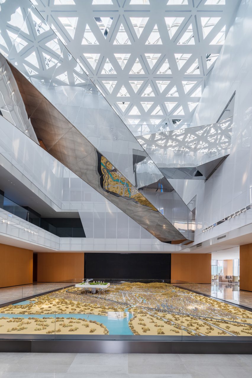 Shuifa Geographic Information Industrial Park Exhibition Center by AOE in China