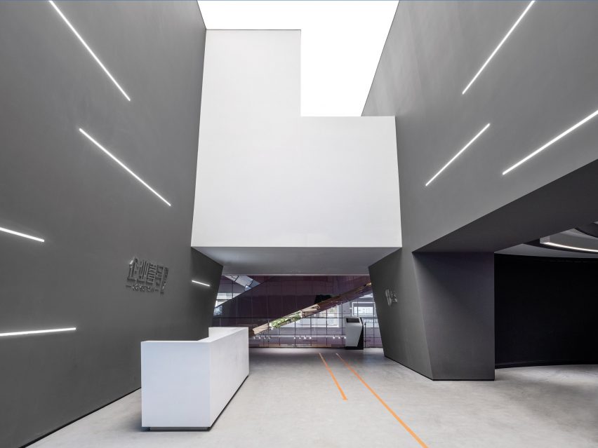 Shuifa Geographic Information Industrial Park Exhibition Center by AOE in China