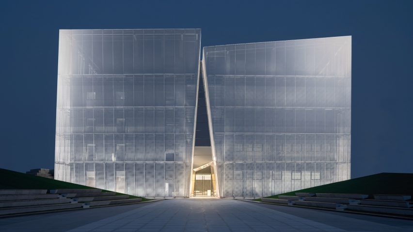 Shuifa Geographic Information Industrial Park Exhibition Center by AOE in China