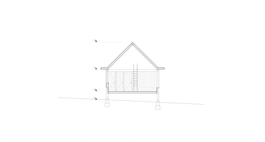 A short section of SP House by (E)StudioRO in Chile