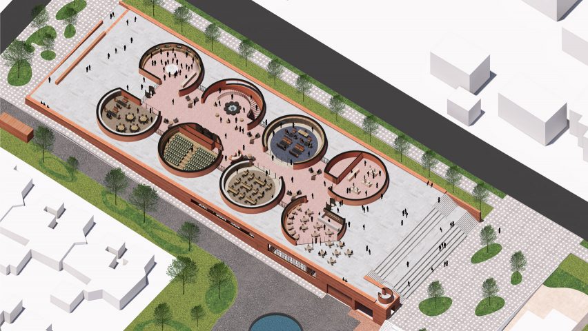 Ground floor of Adjaye Associates' proposed Thabo Mbeki Presidential Library