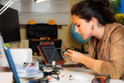 Judit Giró Benet developing The Blue Box, an at-home breast cancer testing kit