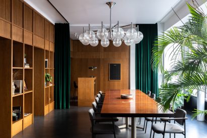 Interiors of The Bureau co-working space in Paris