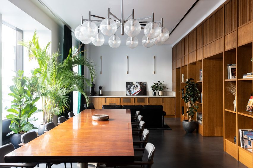 Interiors of The Bureau co-working space in Paris