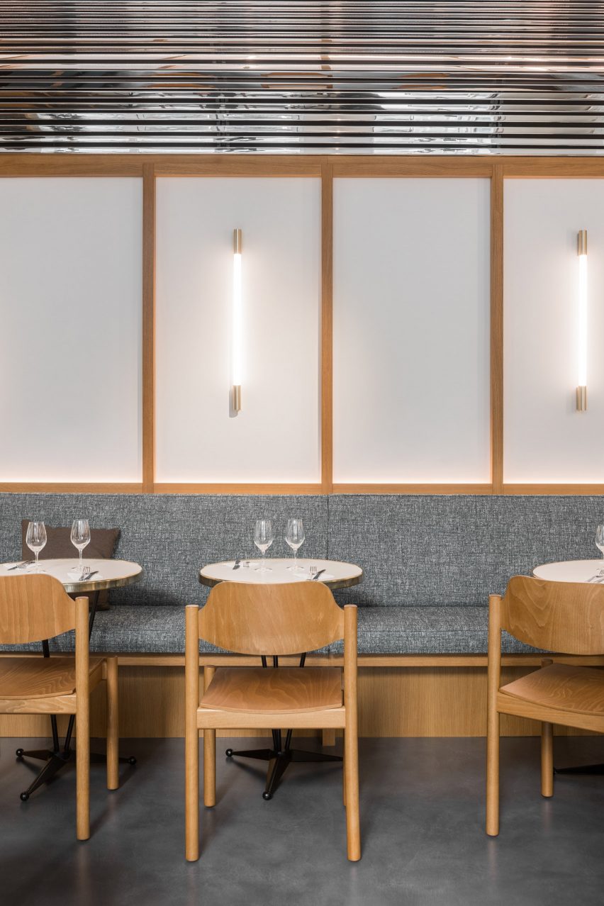 Restaurant inside The Bureau co-working space in Paris